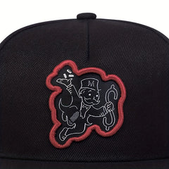 Men's High Flat Brim Baseball Cap Snapback Cap