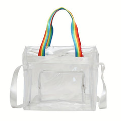 Transparent Toiletry Bag PU Waterproof Storage Tote Bath Swim Travel