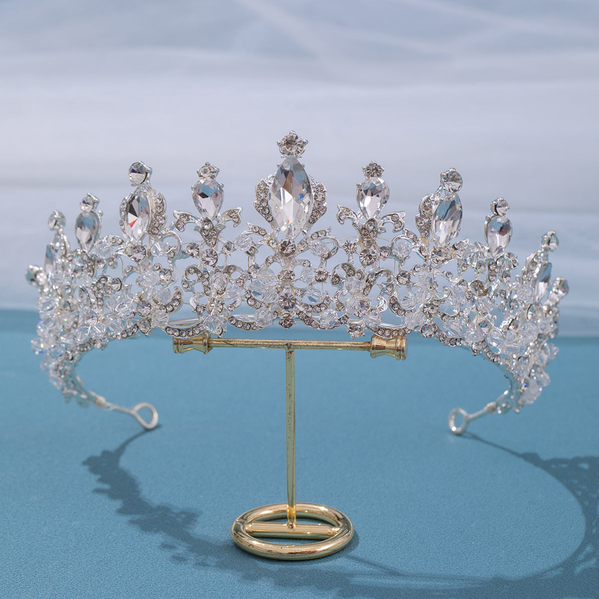 Beaded Crown Hairband Bridal Wedding Tiara Birthday Headband