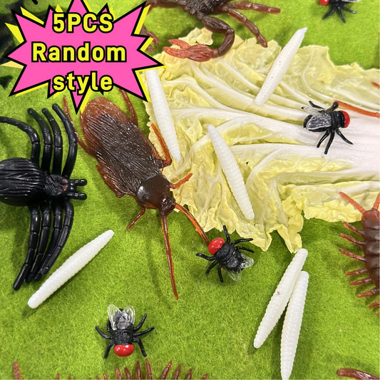 10pcs Adult Novelty Toys Simulation Insects Cockroaches Geckos etc