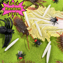 10pcs Adult Novelty Toys Simulation Insects Cockroaches Geckos etc