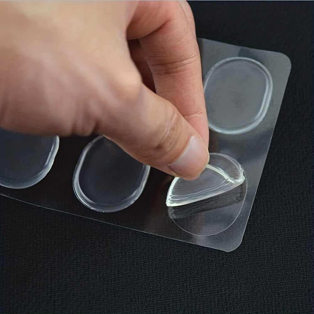6pcs Silicone Insoles Gel Pad Forefoot Protector Heel Rubbing Pad