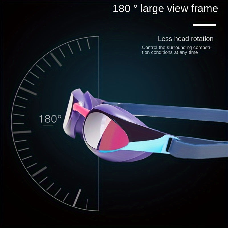 Professional Racing Training Waterproof Anti-fog Swim Glasses