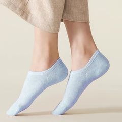 10 Pairs Solid Crew Short Socks Women's Stockings