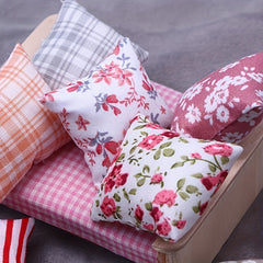 3pcs Dollhouse Mini Pillow Micro Sofa Cushion Ornament Photography Props