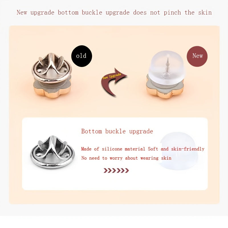 10pcs Anti-walking Buckle Shirt Collar Fixed Brooch Button