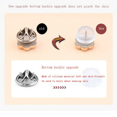 10pcs Anti-walking Buckle Shirt Collar Fixed Brooch Button