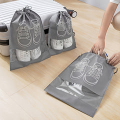 5pcs Portable Drawstring Shoe Storage Bags for Travel