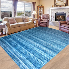 Striped Cashmere Floor Mat for Living Room and Bedroom
