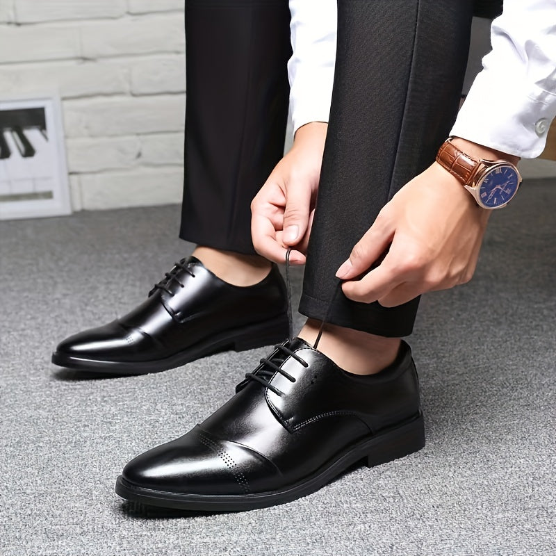 Men's Smart Casual Oxford Shoes Lace-up Formal Business Office Shoes