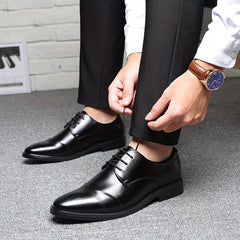 Men's Smart Casual Oxford Shoes Lace-up Formal Business Office Shoes