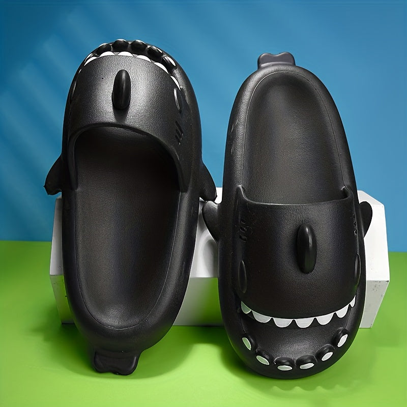 Women's Shark Slippers Open Toe Slip On Shoes Indoor & Outdoor