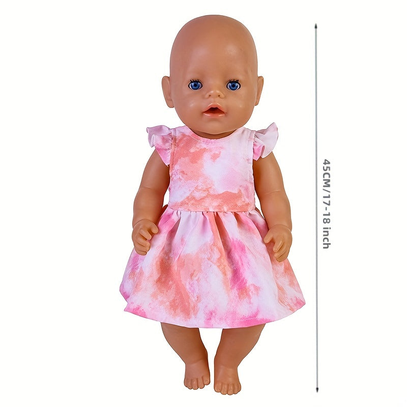 Flower Dress For 43 18 45 72 Cm Newborn Baby Doll