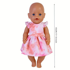 Flower Dress For 43 18 45 72 Cm Newborn Baby Doll