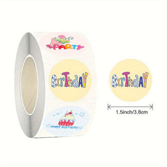 200pcs Cartoon Birthday Blessing Sticker Decorative Label Decoration