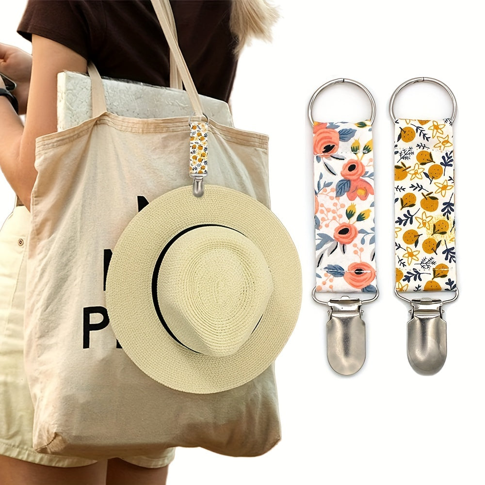 Cartoon Portable Bag Hat Clip Holder Fabric Handbag Backpack Luggage Hat Keeper