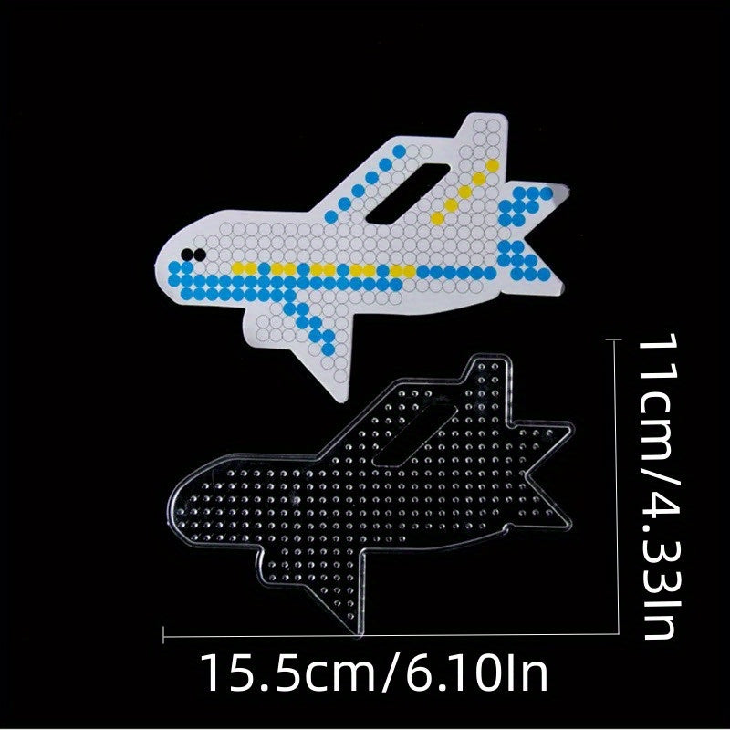 4pcs 5mm Fuse Bead Making Plate Clear Pegboard Kit Plastic Beads Board