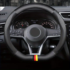 Matte Carbon Fiber Grain Steering Wheel Cover