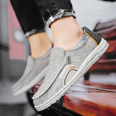 Men's Denim Slip-On Loafers Casual Walking Shoes