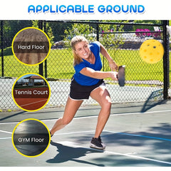 40 Hole Pickleballs for Outdoor Indoor Play USAPA Regulations 4-Pack