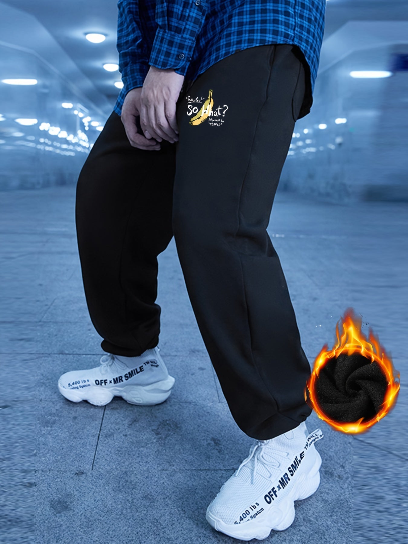 Men's Cartoon Print Jogger Drawstring Pants