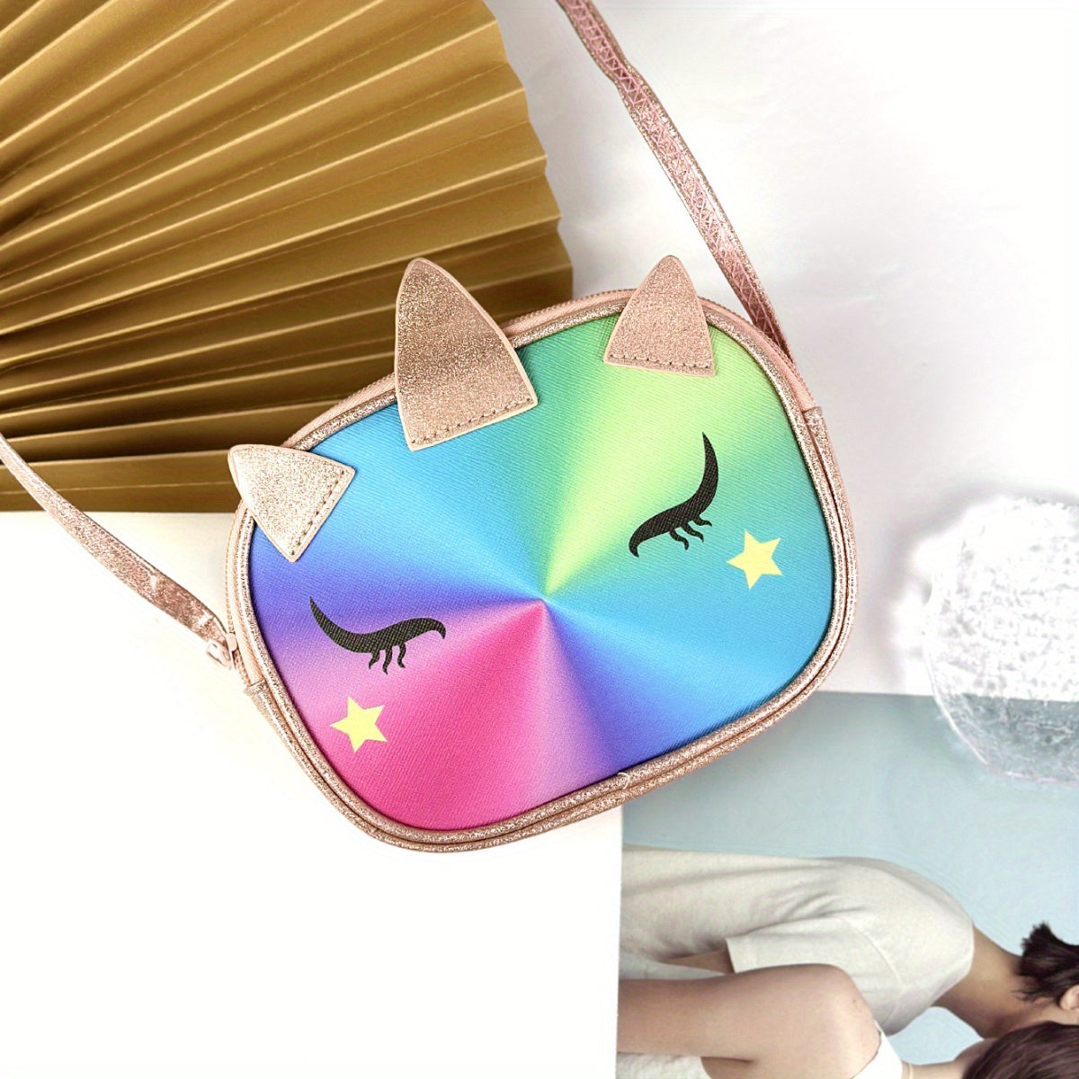 Kids Unicorn Crossbody Bag for Girls, Shoulder Bag