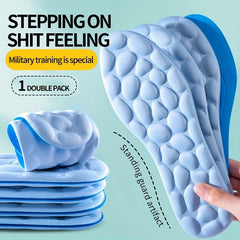 1pair 5D Massage Memory Foam Insoles Sport Running Insoles