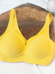 Seamless Push Up Bra Solid Color