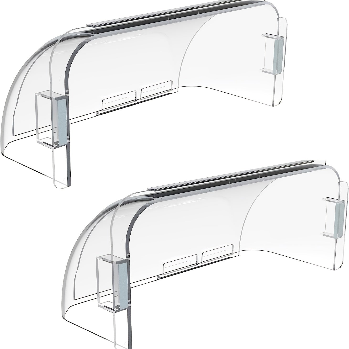 2 3pcs Adjustable Magnetic Heat And Air Deflector For Vents Sidewall