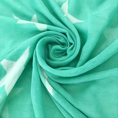 Star Decor Voile Scarf Shawl Wrap Casual Head Wrap For Daily Gift For Mother's