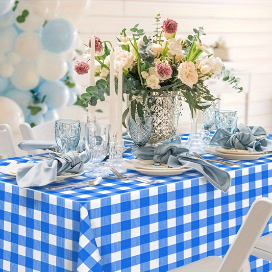 Disposable Checkered Tablecloth for Picnic Camping, Indoor and Outdoor Use