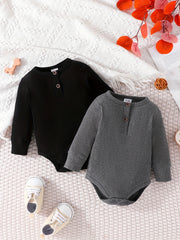 Baby Boys Long Sleeve Bodysuit Outfit for Spring and Autumn