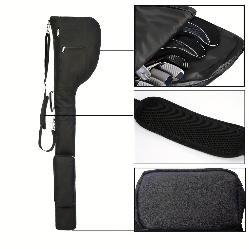 Large Capacity Portable Nylon Golf Storage Bag with Zipper