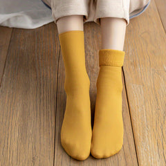 5 Pairs Winter Warm Socks Thick Snow Socks Solid Thermal Unisex Cold Weather