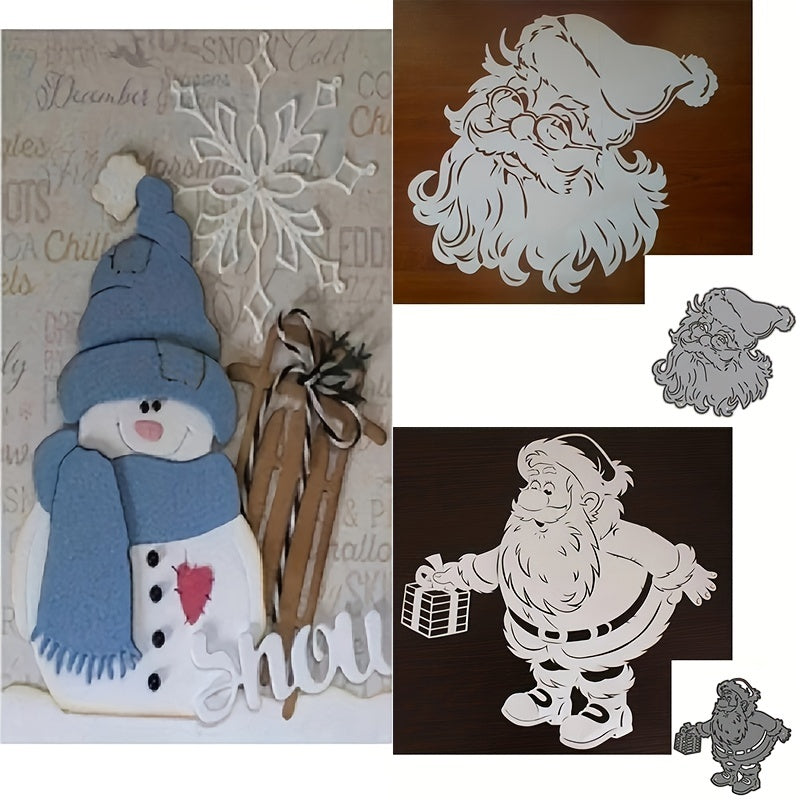 Christmas Snowman Metal Cutting Dies Stencil DIY Scrapbooking Embossing
