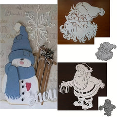 Christmas Snowman Metal Cutting Dies Stencil DIY Scrapbooking Embossing