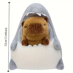 Shark and Capybara Plush Toy Set