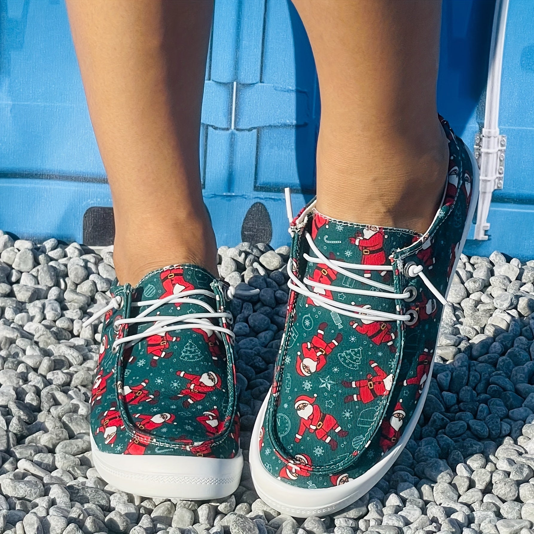 Women's Christmas Santa Claus Sneakers Lightweight Casual Shoes