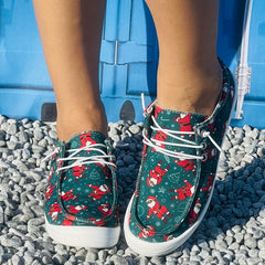 Women's Christmas Santa Claus Sneakers Lightweight Casual Shoes