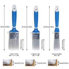 1pc Rubber Handle Paint Brush 1-2 Inch for Wall Stains Varnish Coating