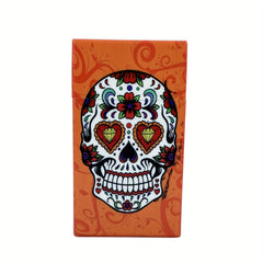 Skull Pattern Acrylic Cigarette Case 20 Capacity Anti Pressure Waterproof
