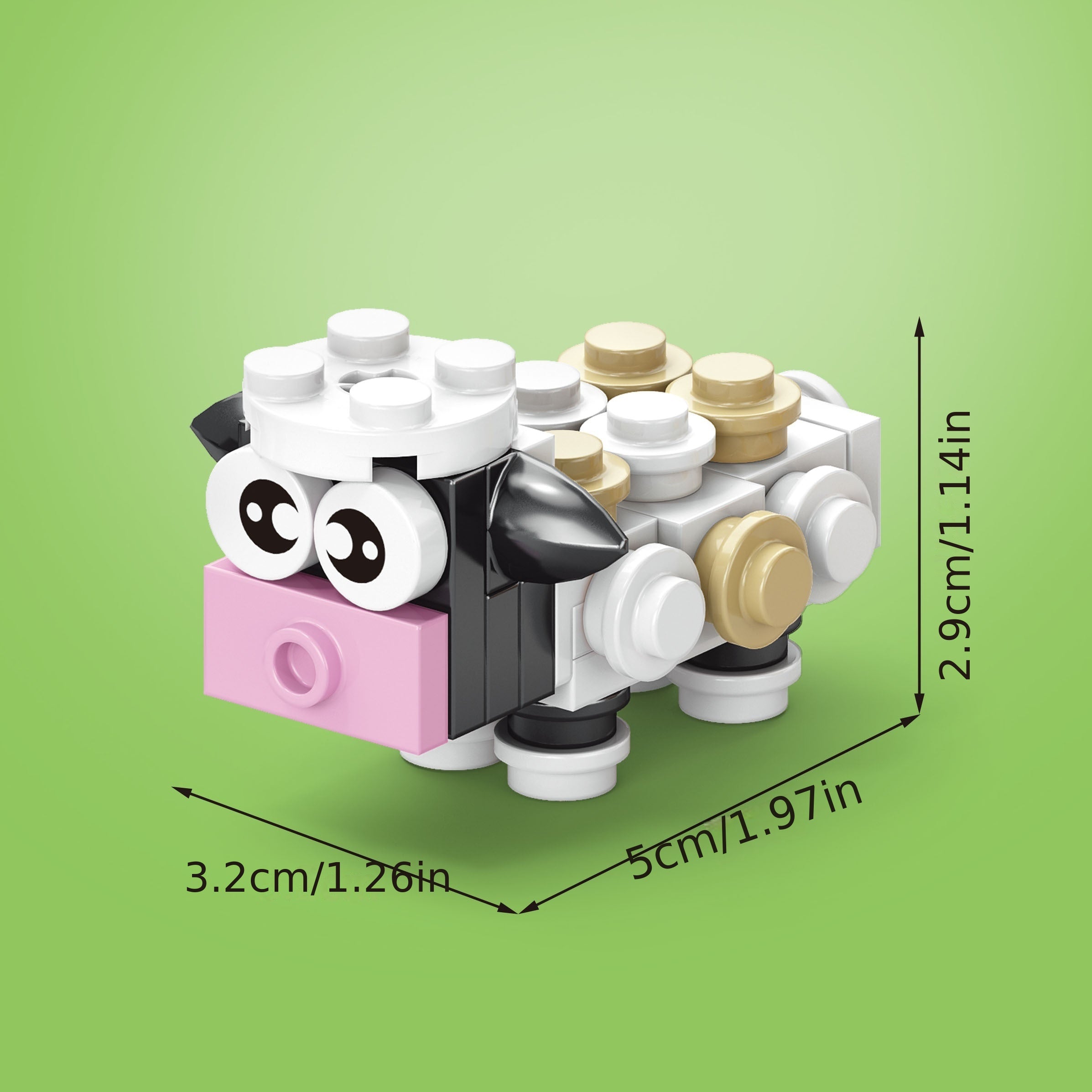 Farm Animals Building Blocks Set Educational Toy Gift