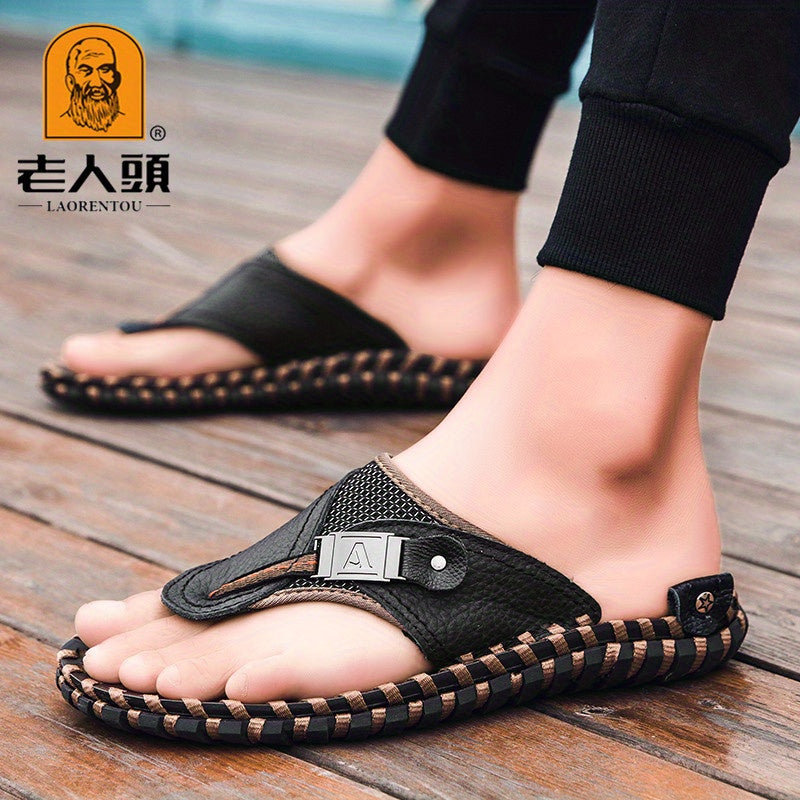 LAORENTOU Men's Lightweight Comfort Flip Flops