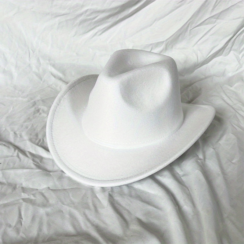 Wide Brim Sun Hat Western Cowboy Hats Jazz Trilby Hat