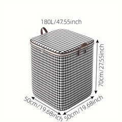 Quilts Storage Box with Lids & Handles - Storage Basket for Clothes Blankets