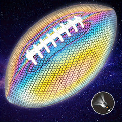 Size 9 American Reflective Rugby PU Seam Football