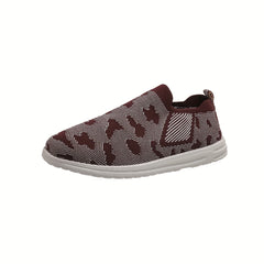 Women's Colorblock Woven Sneakers Low Round Toe Soft Sole Shoes
