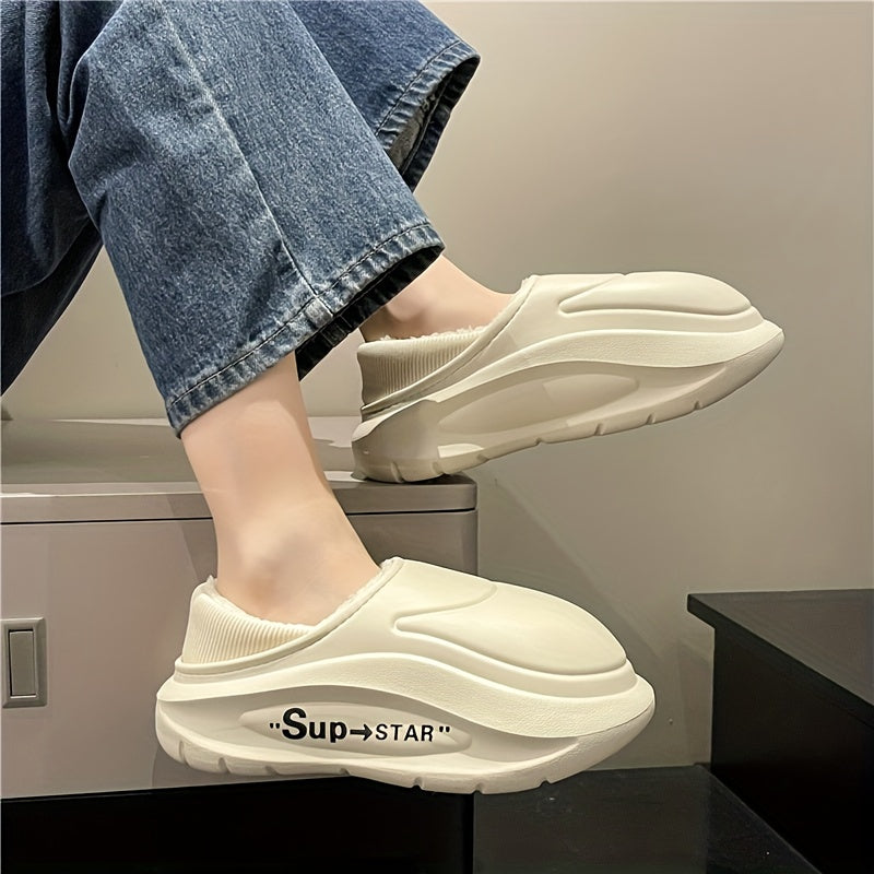 Plush Lined Furry Thermal Chunky Sandals Fall Winter Snow Boots