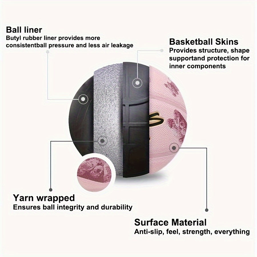 Happy Birthday Basketball Gift Set with Air Pump and Storage Bag