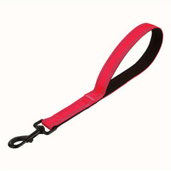 Short Nylon Dog Leash 30-48 cm Reflective Threads for Large and Medium Dogs